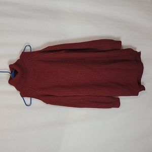 Cold-Shoulder Cowl Neck Sweater Dress